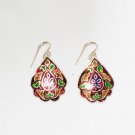 MN236       Enameled Earrings  in Sterling Silver