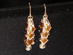 MN244       Enameled Earrings  in Sterling Silver