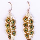 MN245       Enameled Earrings  in Sterling Silver