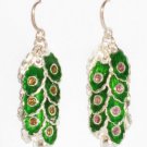 MN246       Enameled Earrings  in Sterling Silver