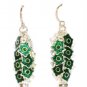 MN247       Enameled Earrings  in Sterling Silver
