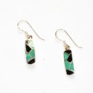 MN249       Enameled Earrings  in Sterling Silver