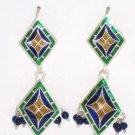 MN250      Enameled Earrings in Sterling Silver