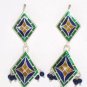 MN250      Enameled Earrings in Sterling Silver