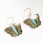 MN252       Enameled Earrings  in Sterling Silver