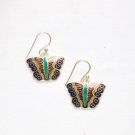 MN254       Enameled Earrings in Sterling Silver