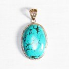 PN266  Turquoise Pendant in Sterling silver