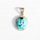 PN273  Turquoise Pendant in Sterling silver