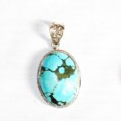 PN277  Turquoise Pendant in Sterling silver