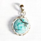 PN279  Turquoise Pendant in Sterling silver