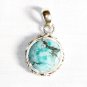 PN279  Turquoise Pendant in Sterling silver
