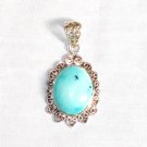 PN280  Turquoise Pendant in Sterling silver