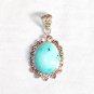 PN280  Turquoise Pendant in Sterling silver