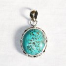 PN281  Turquoise Pendant in Sterling silver