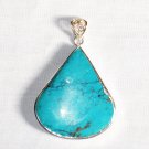 PN282  Turquoise Pendant in Sterling silver