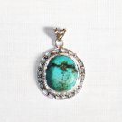 PN283  Turquoise Pendant in Sterling silver