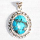 PN284  Turquoise Pendant in Sterling silver