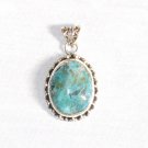 PN285  Turquoise Pendant in Sterling silver