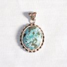 PN286  Turquoise Pendant in Sterling silver