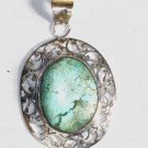 PN297  Turquoise Pendant in Sterling silver