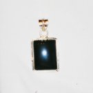 PN112 Onyx Pendant in Sterling Silver