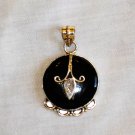 PN330 Onyx Pendant in Sterling Silver