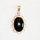 PN332 Onyx Pendant in Sterling Silver