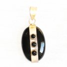 PN339 Onyx Pendant in Sterling Silver