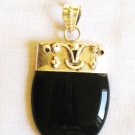 PN341 Onyx Pendant in Sterling Silver