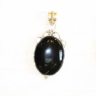 PN342 Onyx Pendant in Sterling Silver