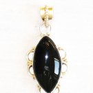 PN343 Onyx Pendant in Sterling Silver