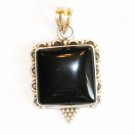 PN349 Onyx Pendant in Sterling Silver