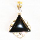PN352 Onyx Pendant in Sterling Silver
