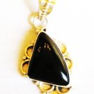PN355 Onyx Pendant in Sterling Silver