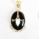 PN360 Onyx Pendant in Sterling Silver