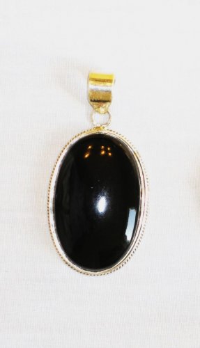 PN361 Onyx Pendant in Sterling Silver