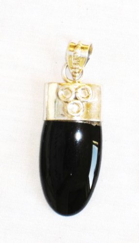 PN373 Onyx Pendant in Sterling Silver
