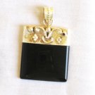 PN374 Onyx Pendant in Sterling Silver