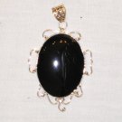 PN392 Onyx Pendant in Sterling Silver