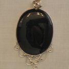 PN404 Onyx Pendant in Sterling Silver