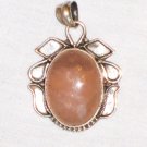 PN487 Rose Quartz Pendant in Sterling Silver
