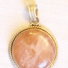 PN496 Rose Quartz Pendant in Sterling Silver