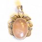PN497 Rose Quartz Pendant in Sterling Silver