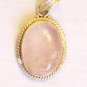 PN498 Rose Quartz Pendant in Sterling Silver