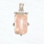 PN500 Rose Quartz Pendant in Sterling Silver