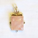 PN501 Rose Quartz Pendant in Sterling Silver