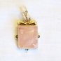 PN501 Rose Quartz Pendant in Sterling Silver