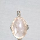 PN502 Rose Quartz Pendant in Sterling Silver