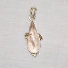 PN507 Rose Quartz Pendant in Sterling Silver