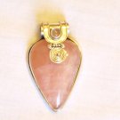 PN510 Rose Quartz Pendant in Sterling Silver